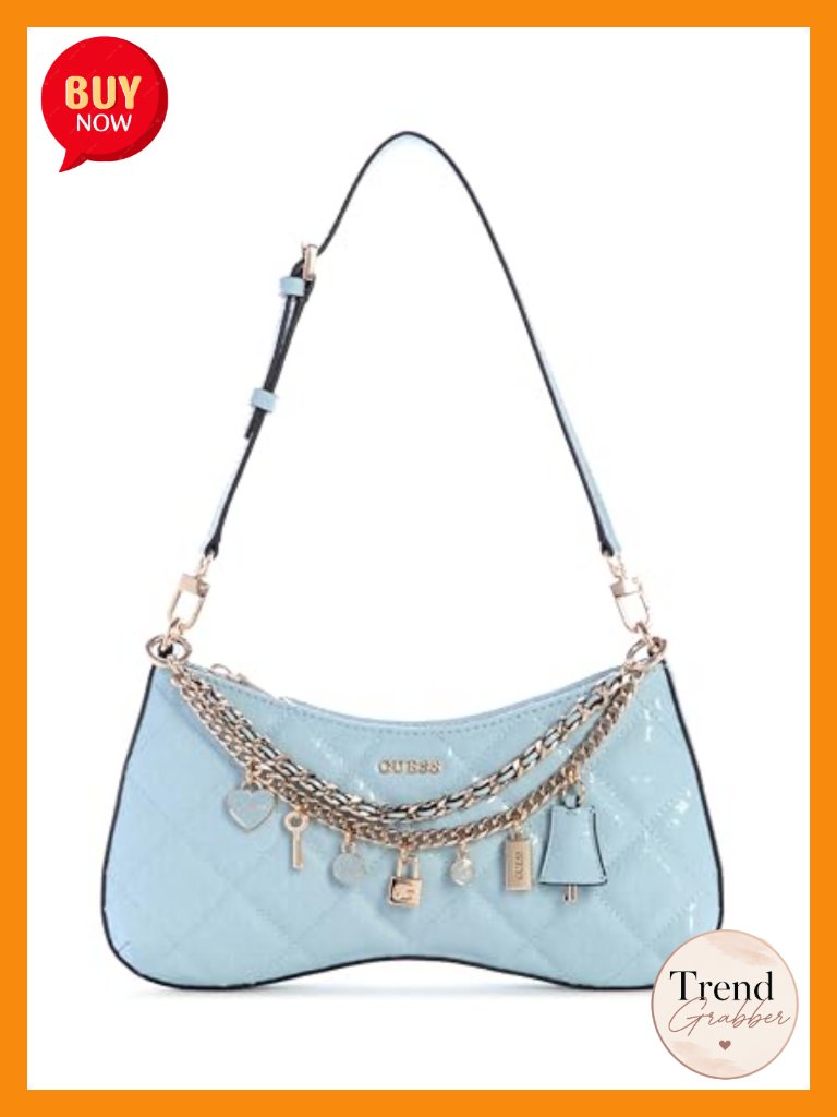 Quilted Shoulder Bag With Chain Strap - Gold Hardware, Adjustable Strap